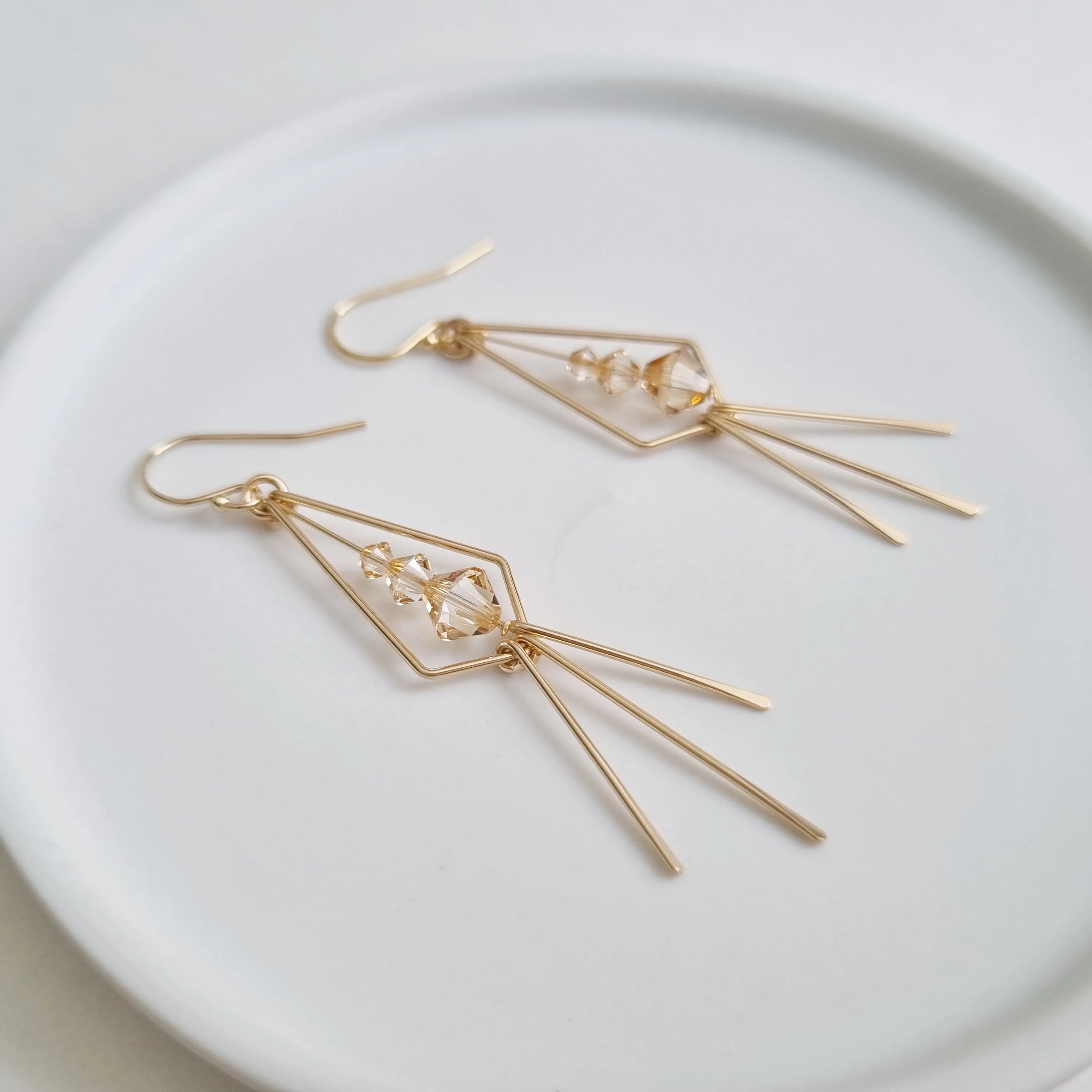 Cyra Earrings / Austrian Crystal