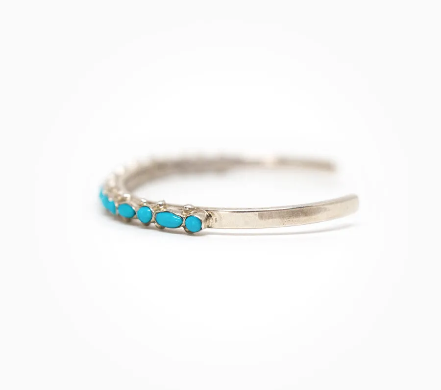 Dainty Mixed Shape Turquoise Cuff - Women’s Turquoise Jewelry