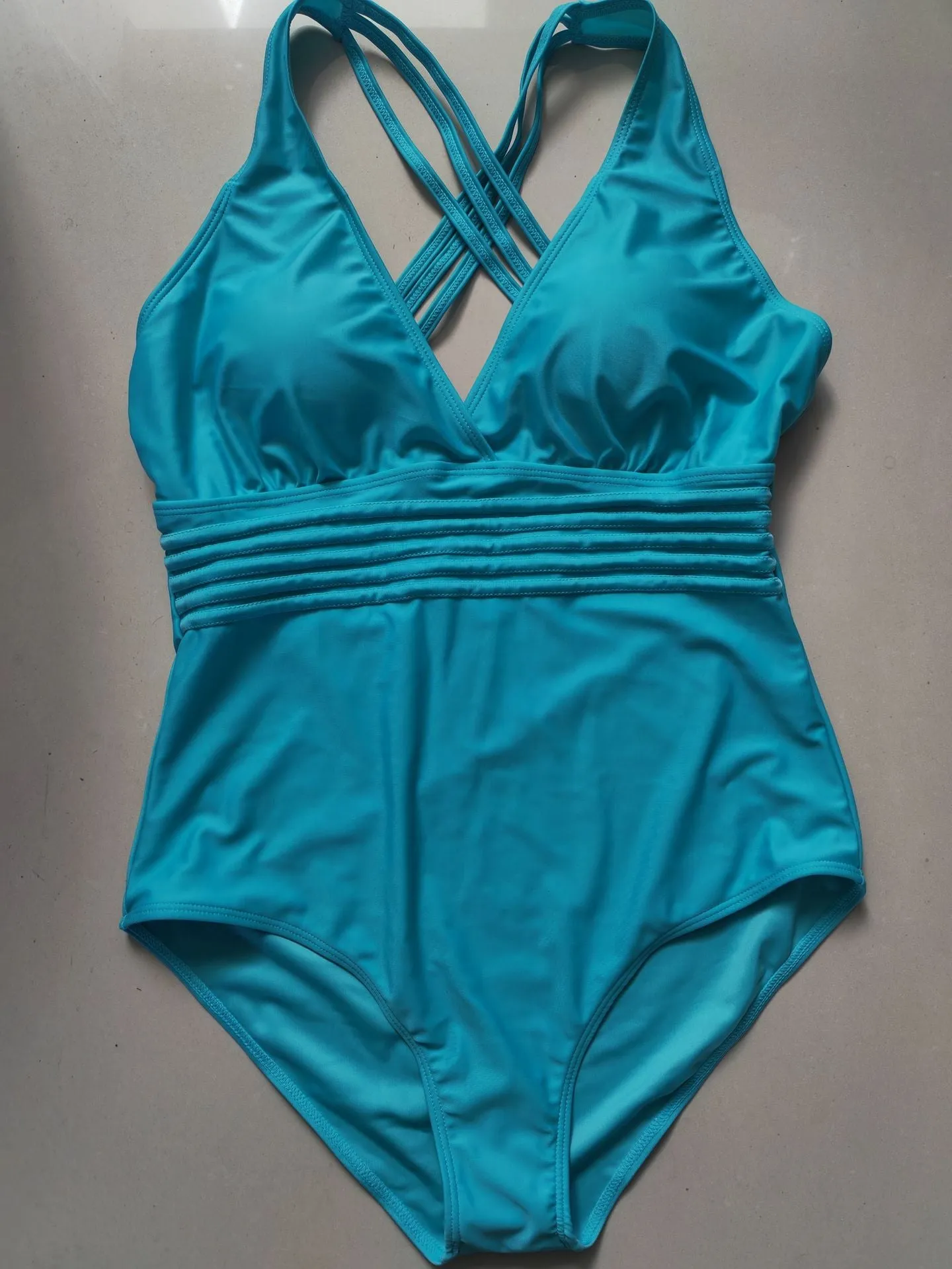 Denuded Back One Piece Swimsuit