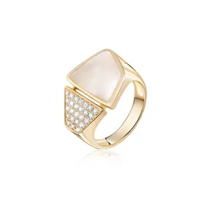 Diamond Geometric Ring