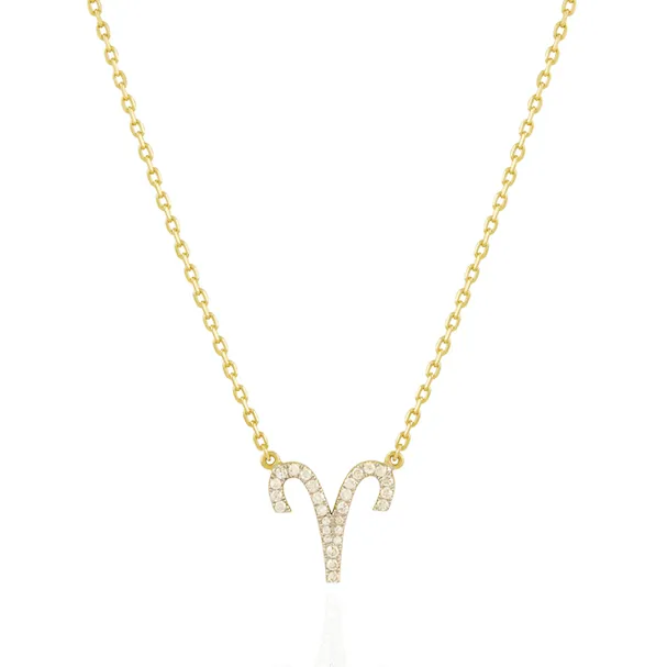 Diamond Horoscope Necklace