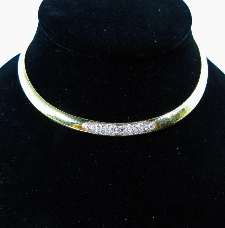 DIAMOND Link Necklace with 18 Karat Yellow Gold