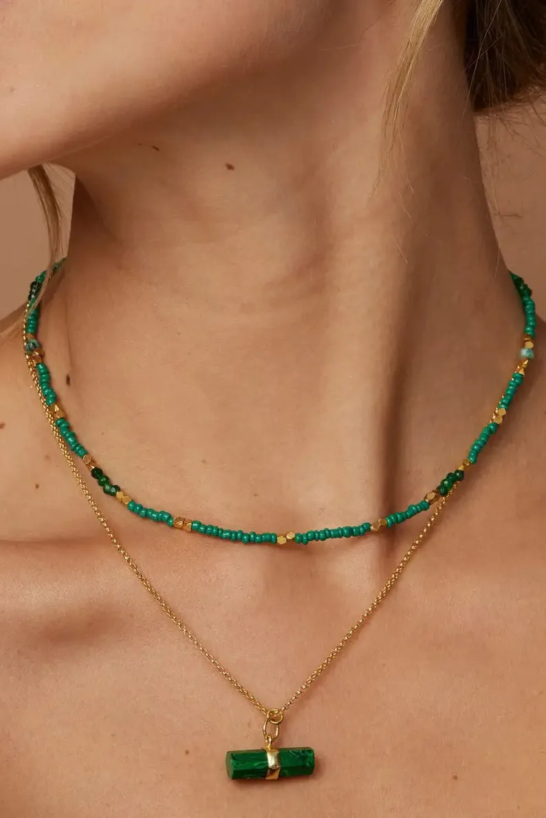 Ditta Malachite Necklace