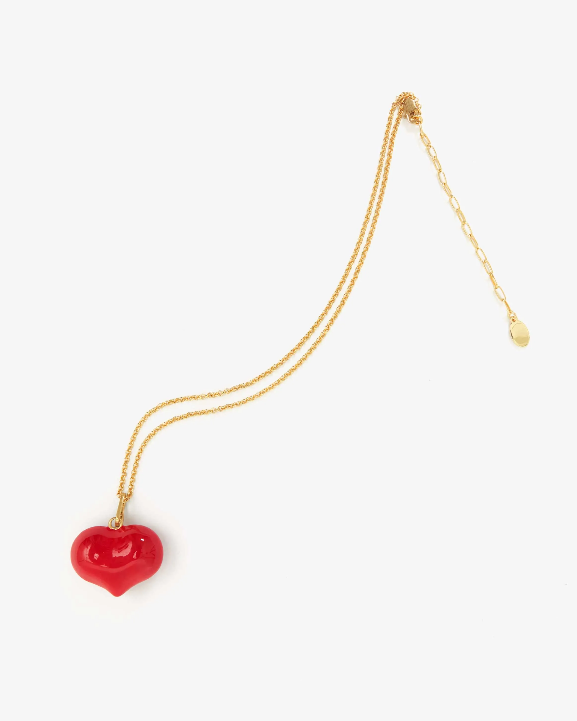 Enamel Mylar Heart Charm