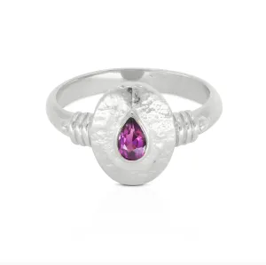 Esme Rhodolite Silver Ring