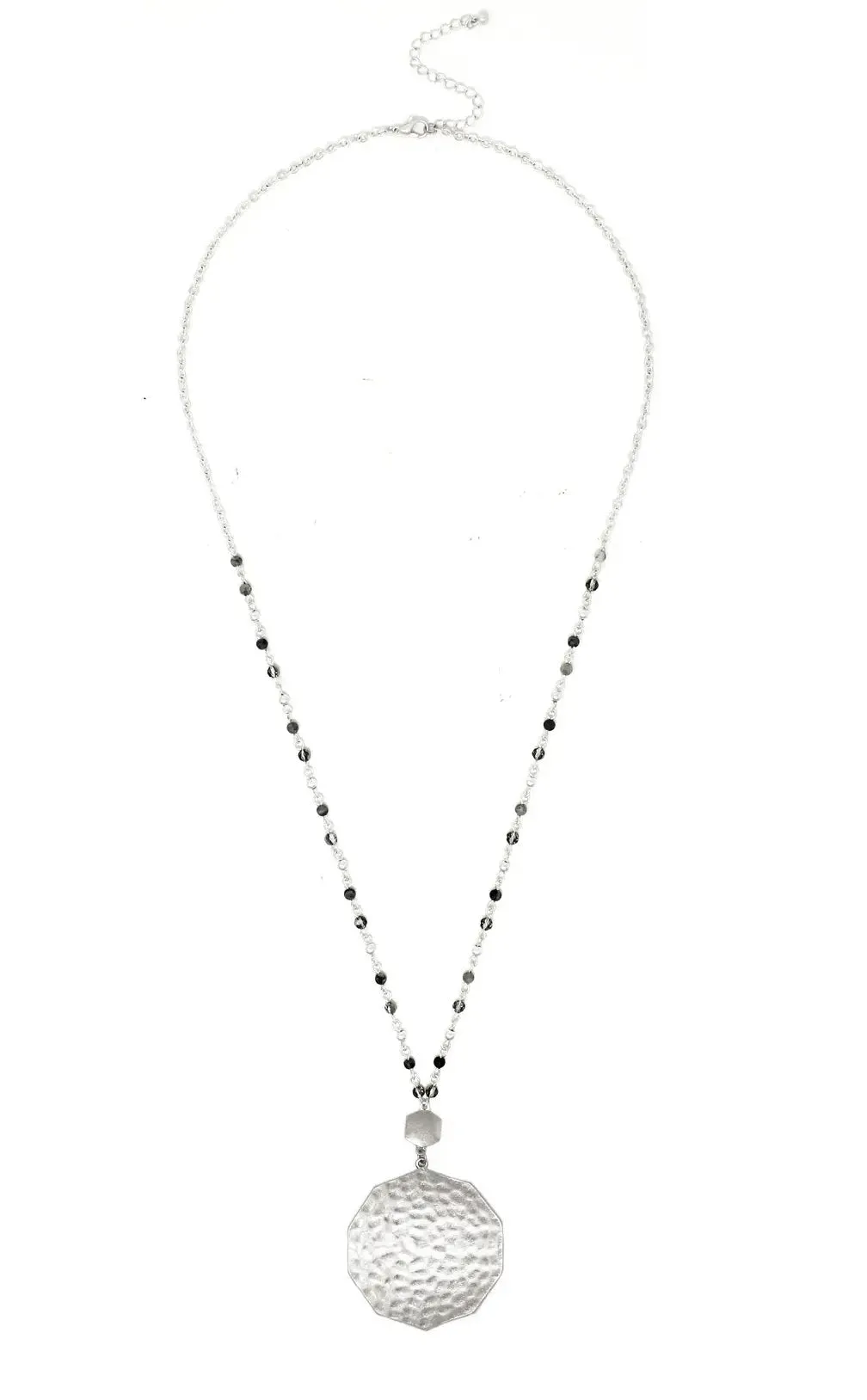 Etsie Silver Hematite Necklace