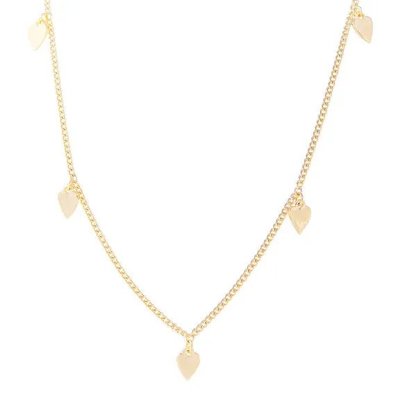 Fairley Golden Heart Charm Necklace