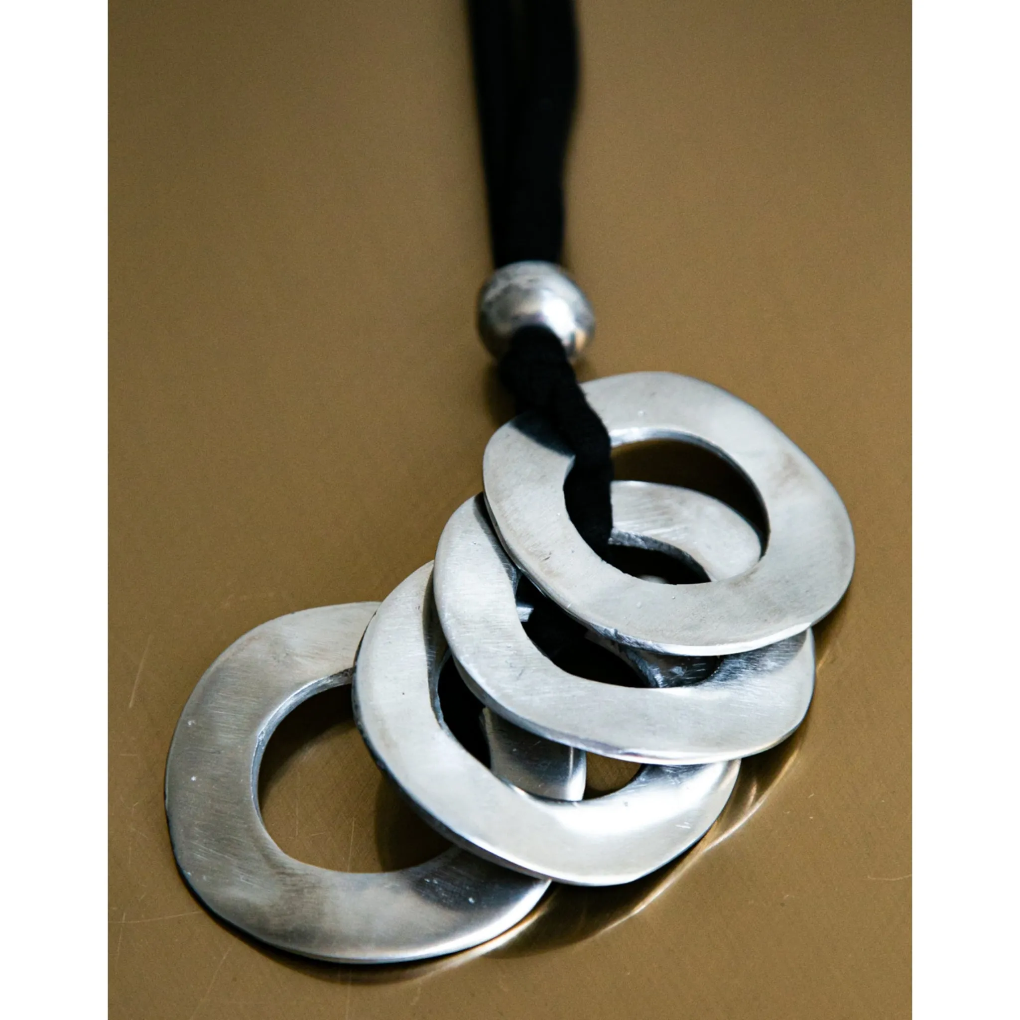 Four Circle Aluminum Necklace by Mikah