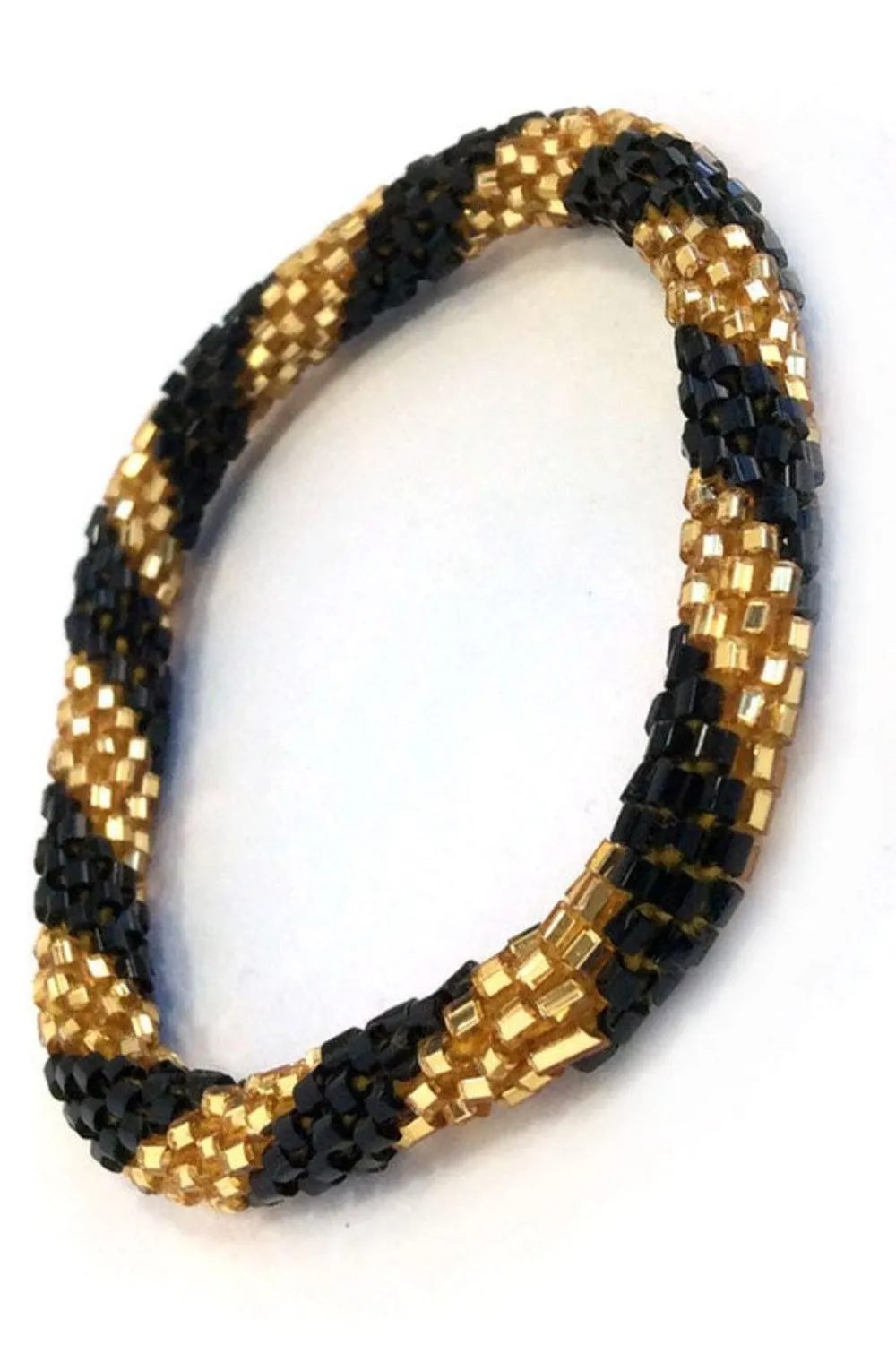 GAME DAY NEPAL BRACELET | BLACK & GOLD