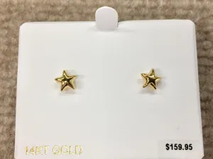 Gold Star Earrings