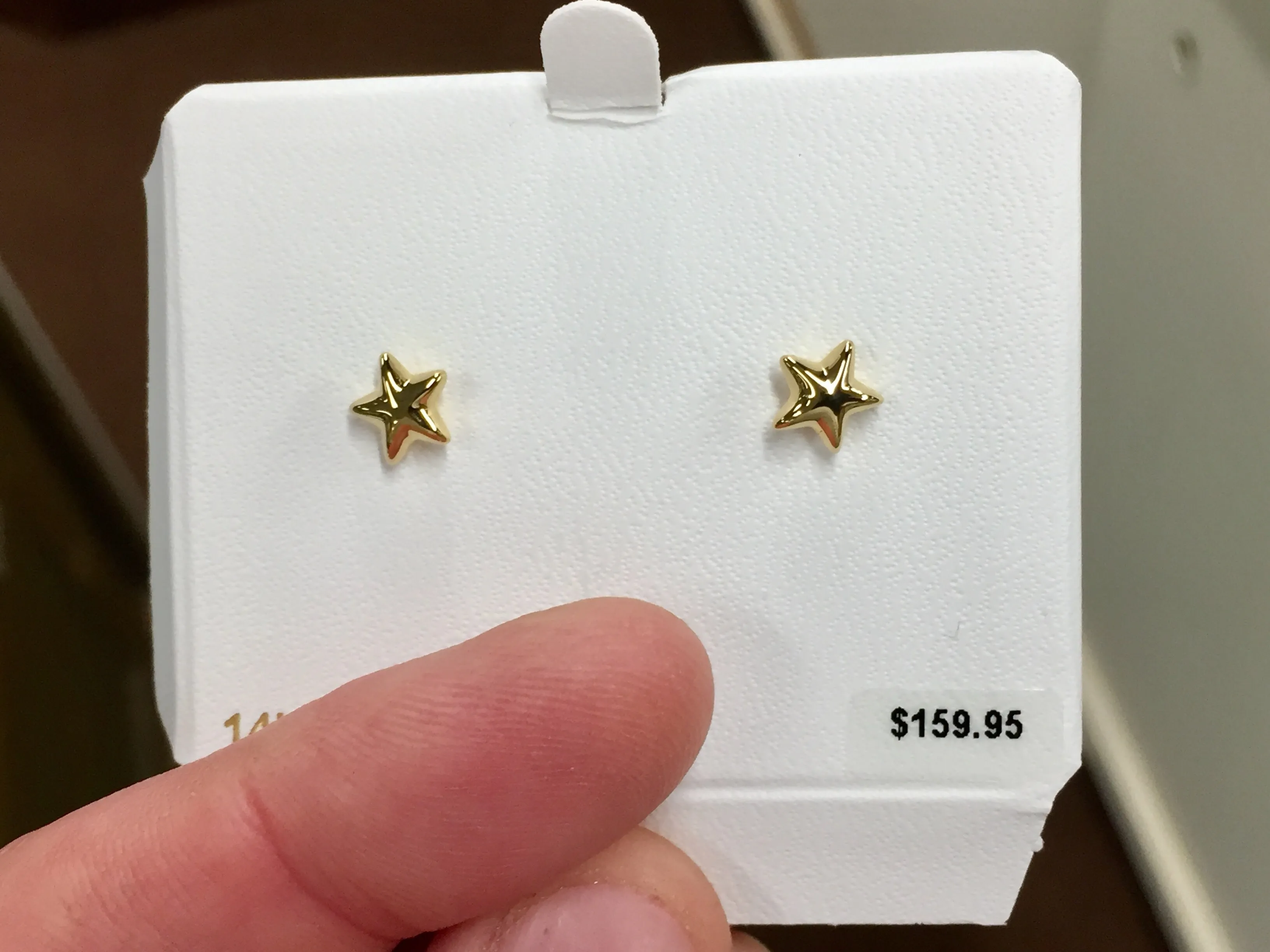 Gold Star Earrings