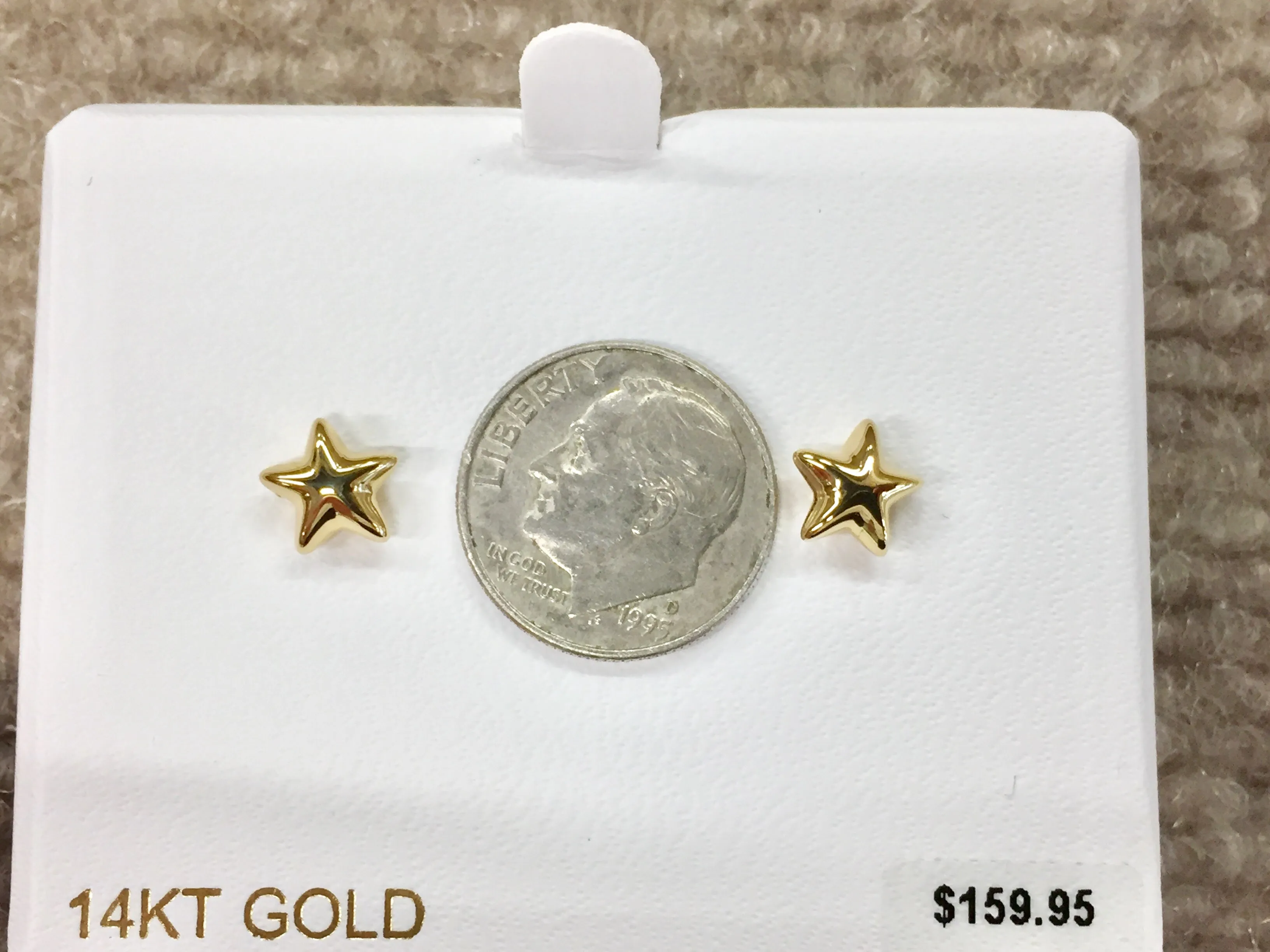 Gold Star Earrings