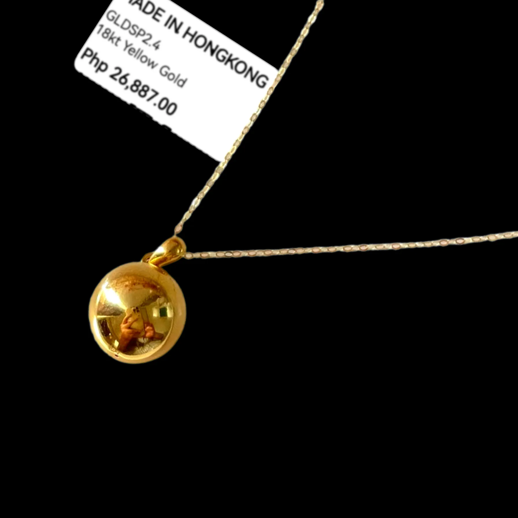 #GOLD2024 | 18K Golden Ball Necklace Dainty Chain 16”-18”