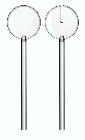 GUZZINI Tiffany Salad Servers CLEAR