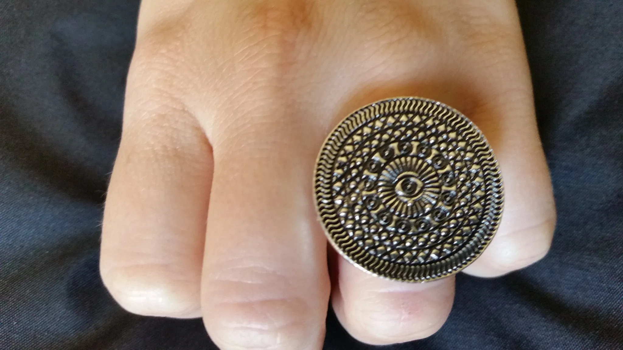 Gypsy Mandala Statement Ring