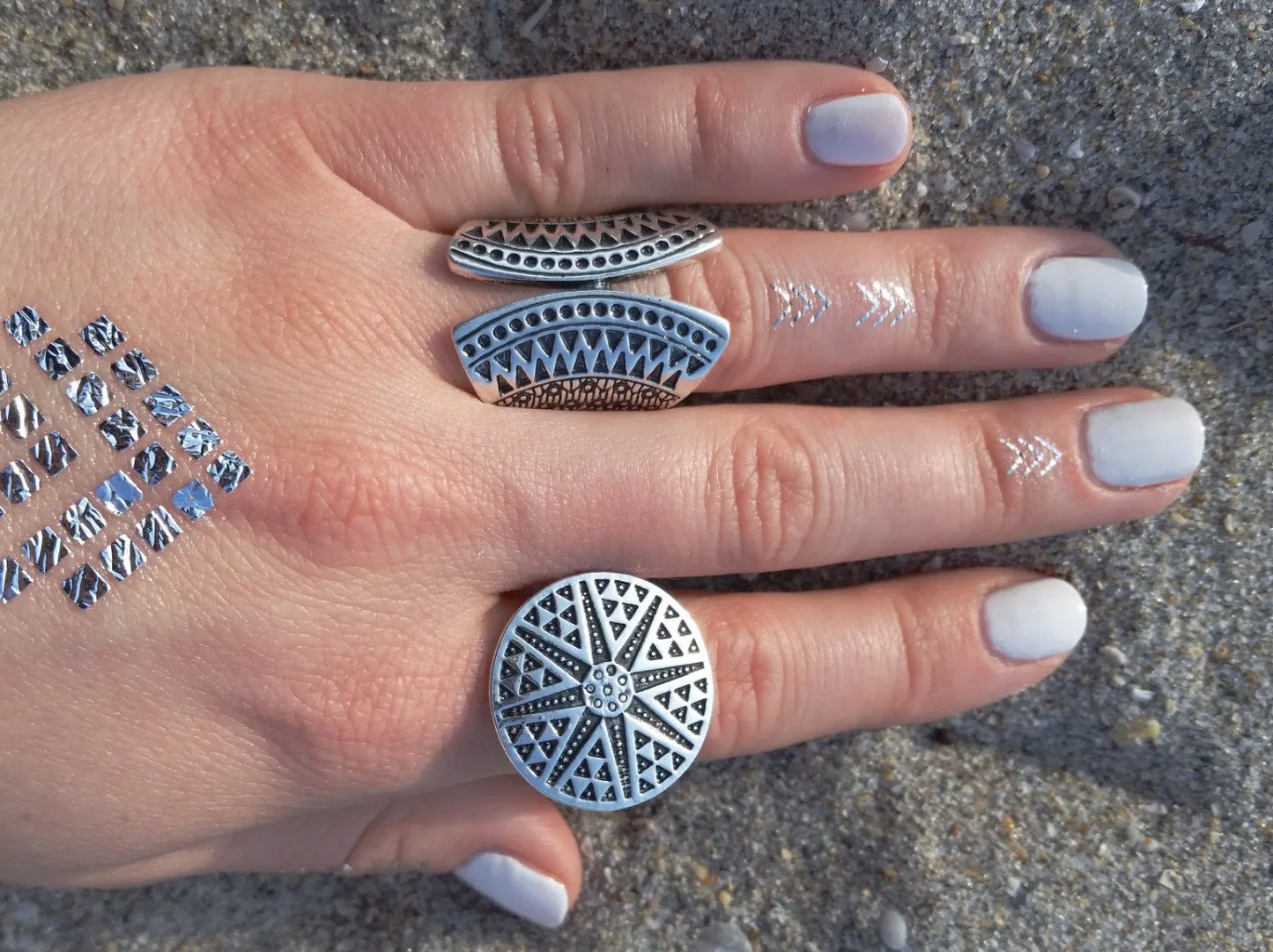 Gypsy Sunburst Ring Set