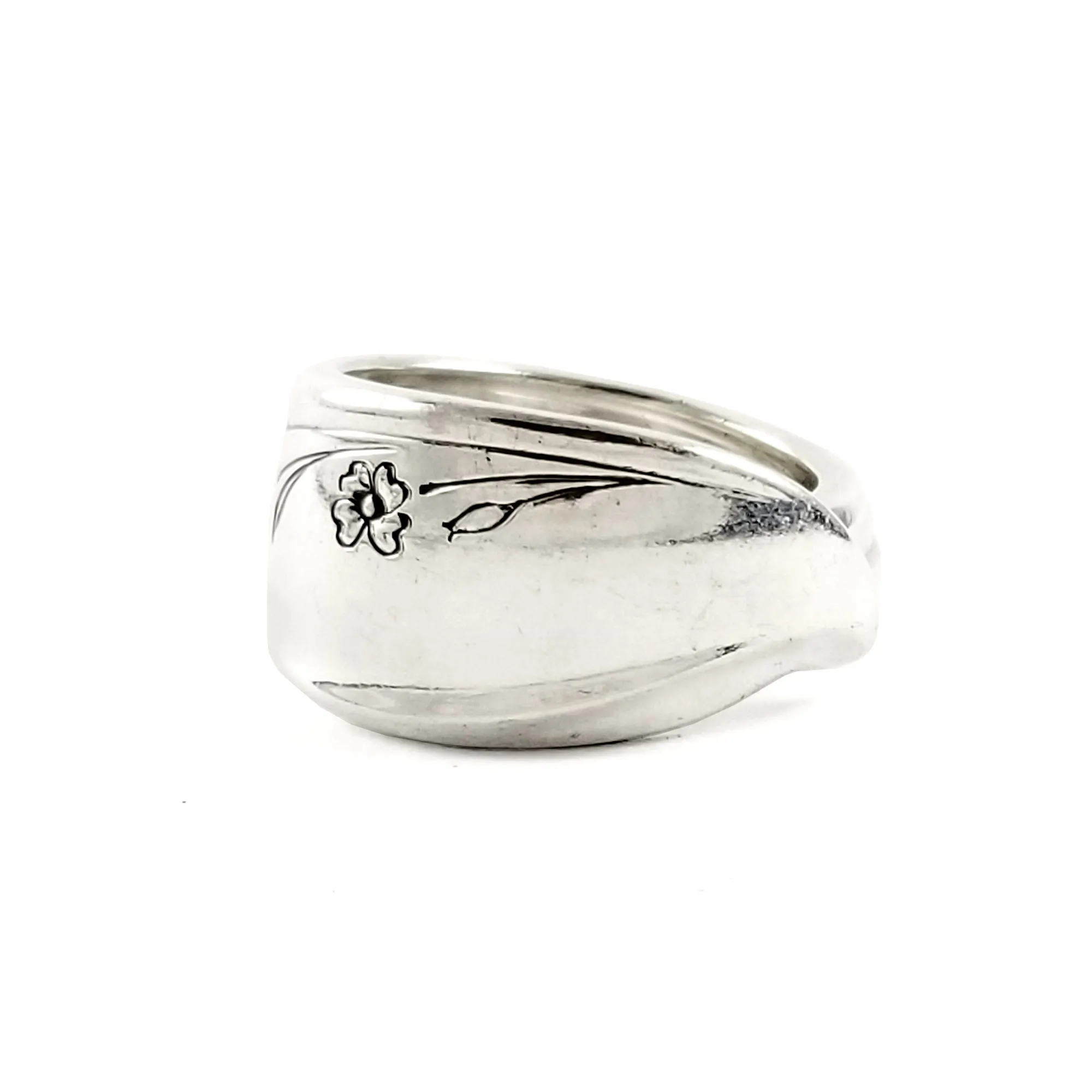 International Silver Springtime Spoon Ring