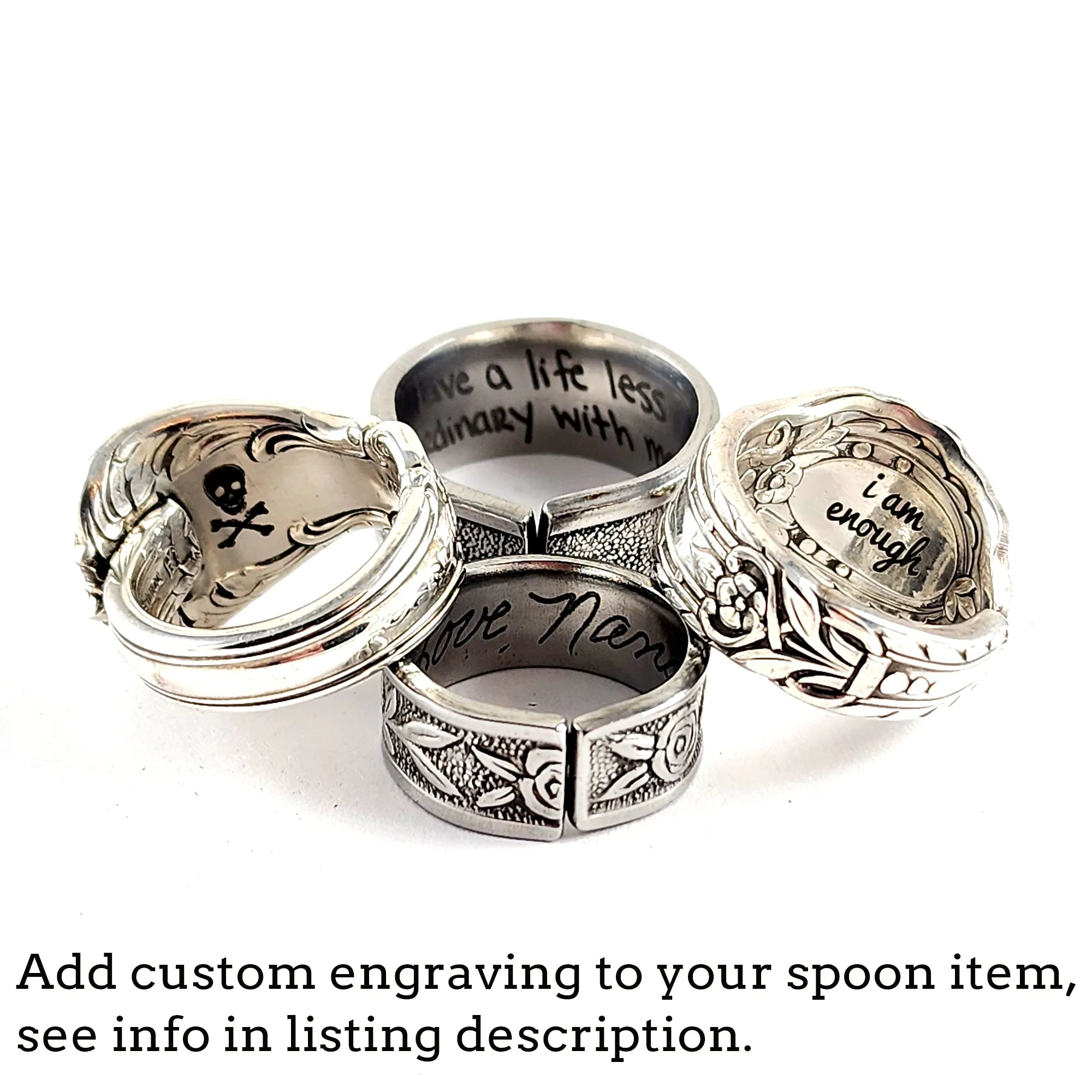 International Silver Springtime Spoon Ring