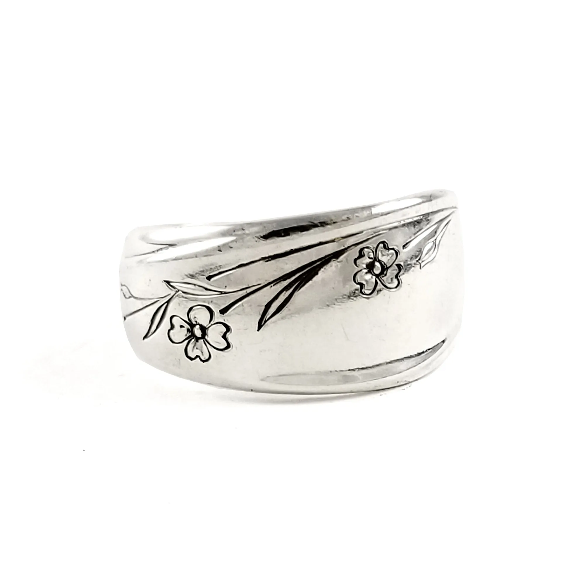 International Silver Springtime Spoon Ring