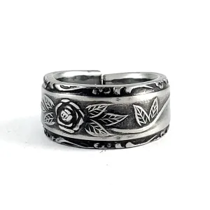 Interpur Rose Filigree Stainless Steel Spoon Ring