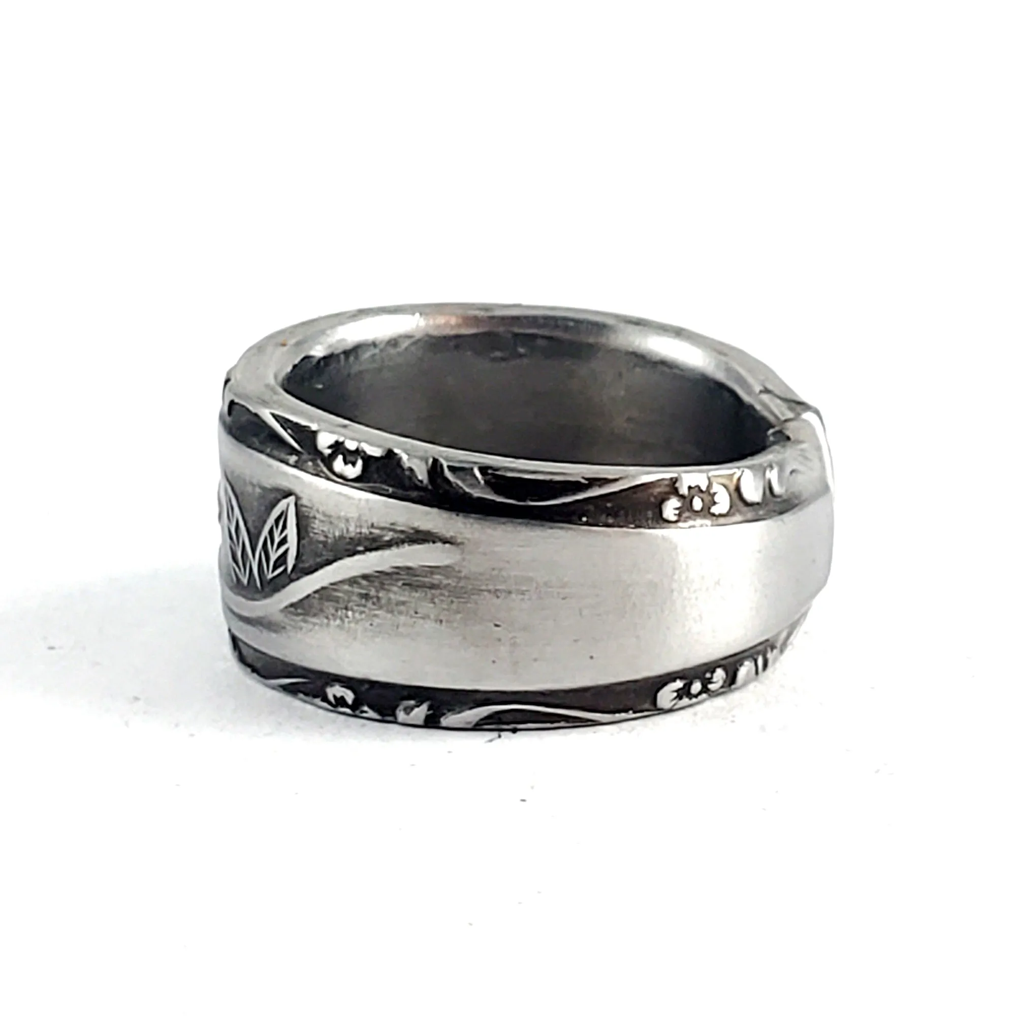 Interpur Rose Filigree Stainless Steel Spoon Ring