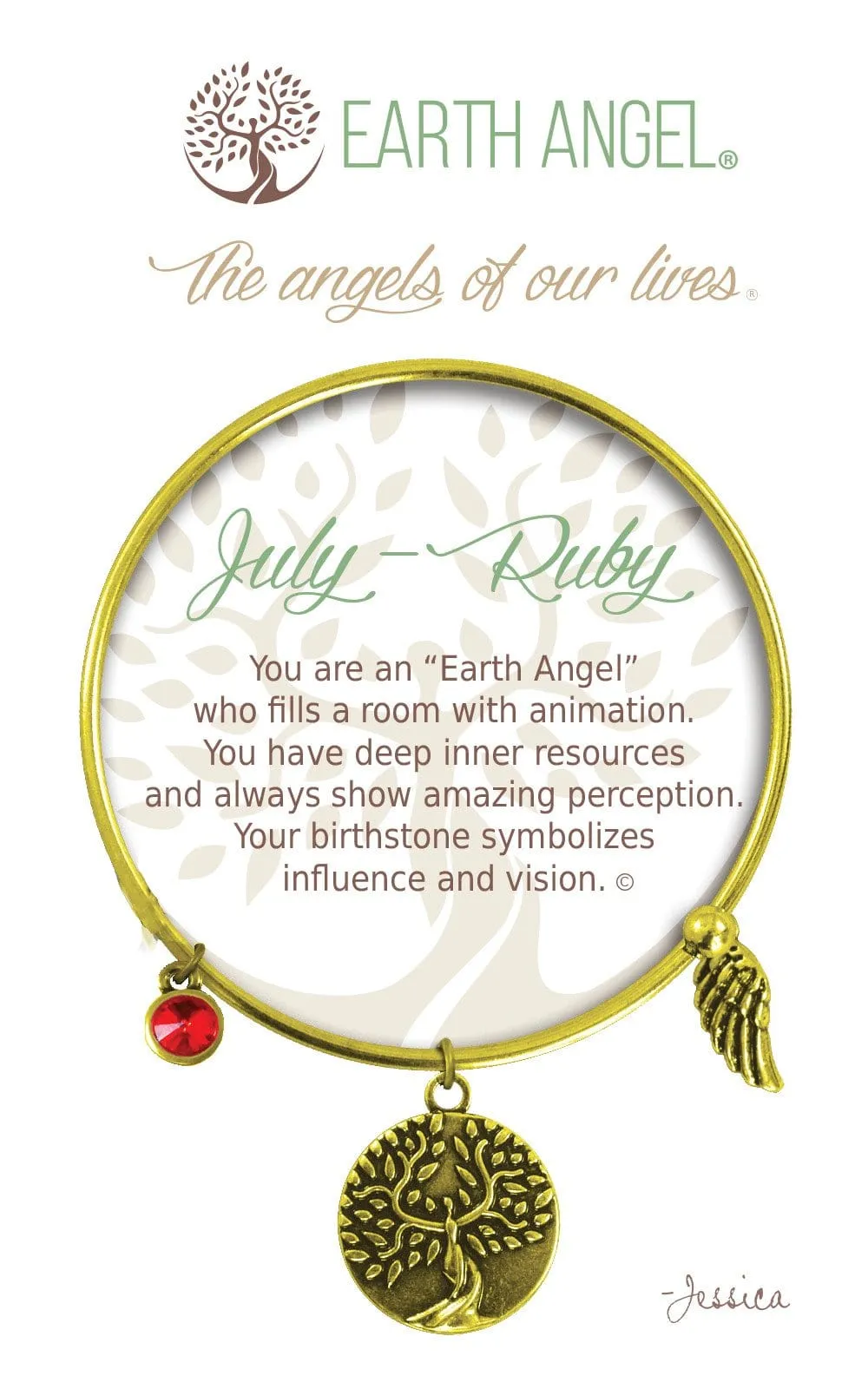 July - Ruby: Birthstone Bracelet