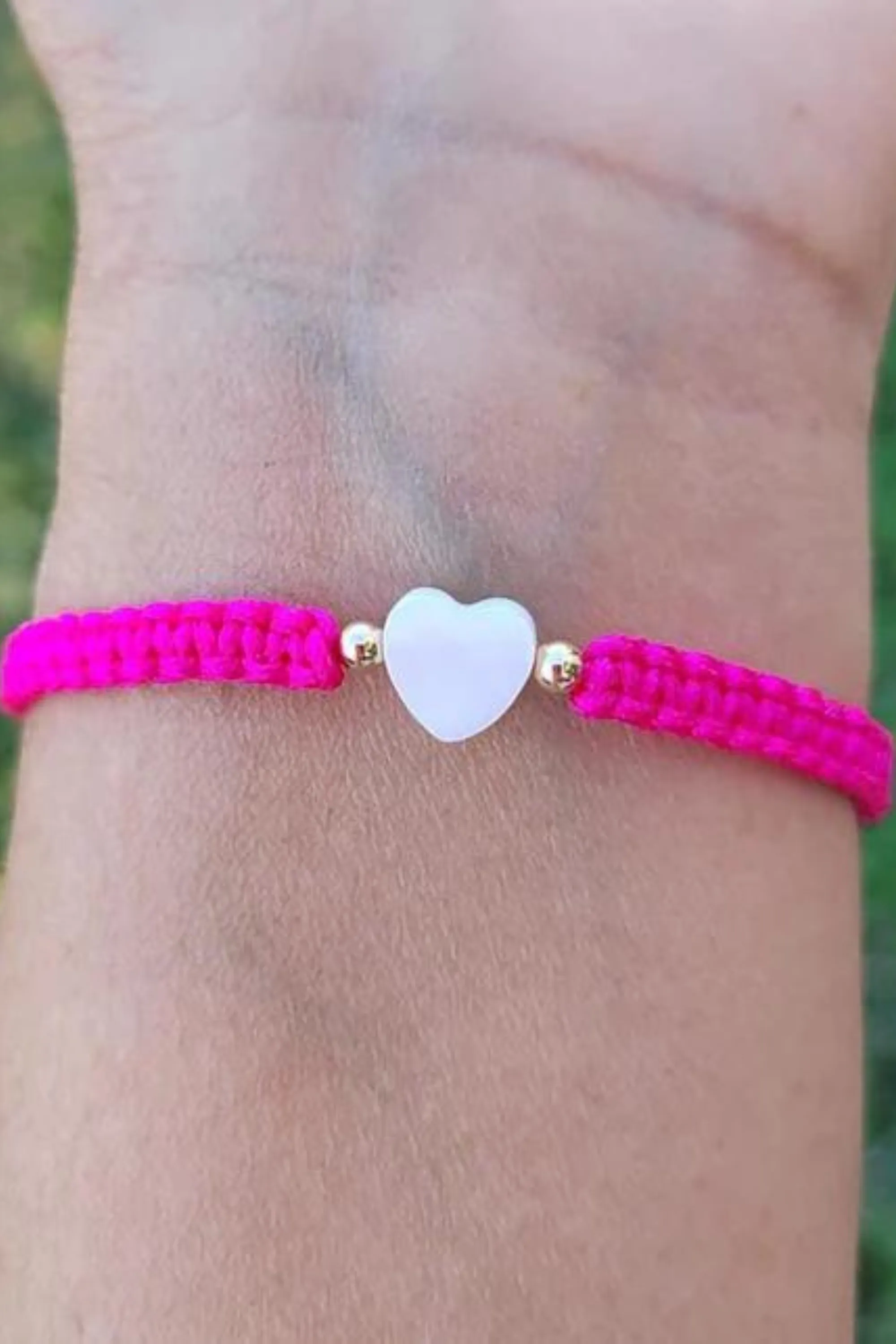 Kids - Star - Mother of Pearl Citron Bracelets - Fuchsia