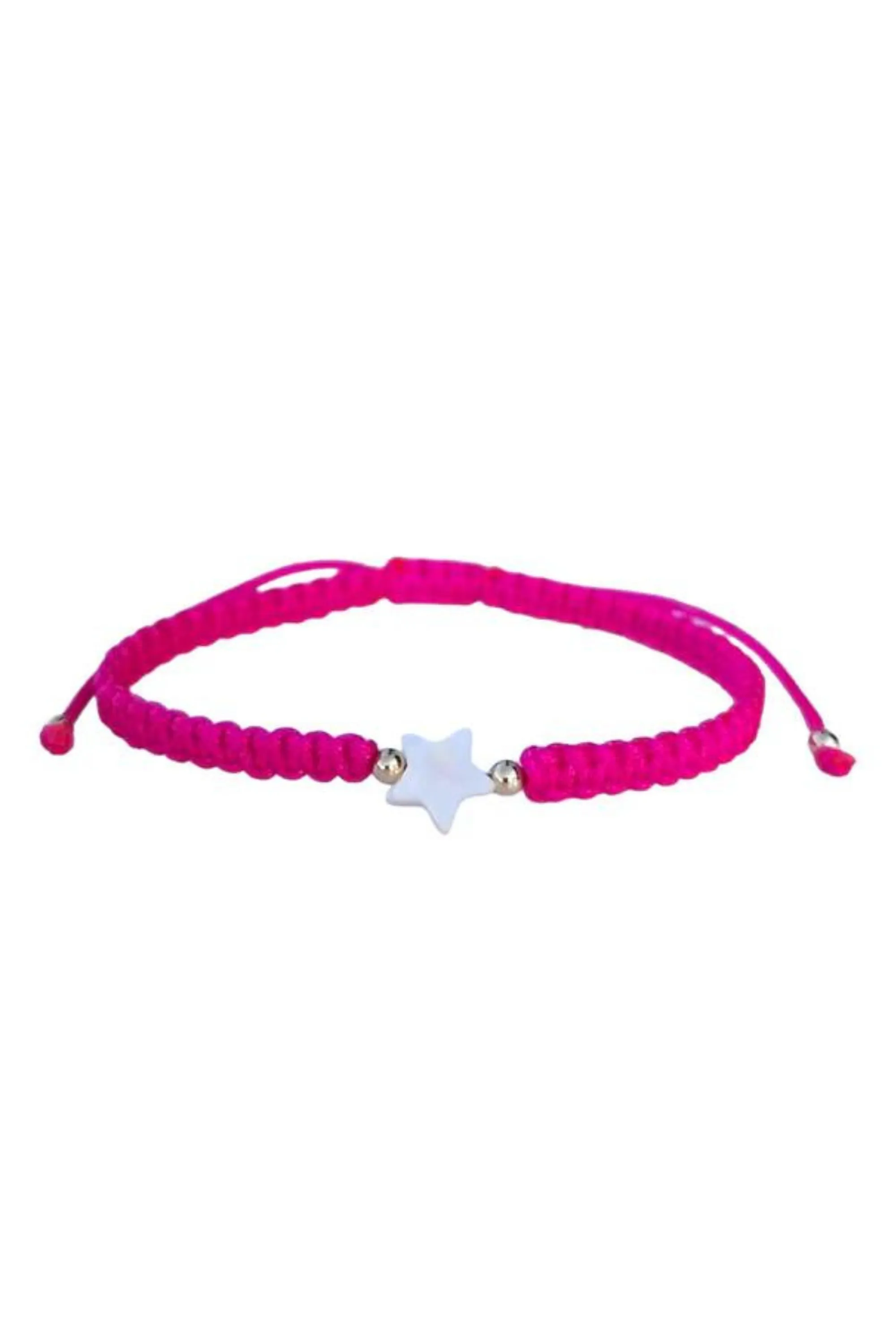 Kids - Star - Mother of Pearl Citron Bracelets - Fuchsia