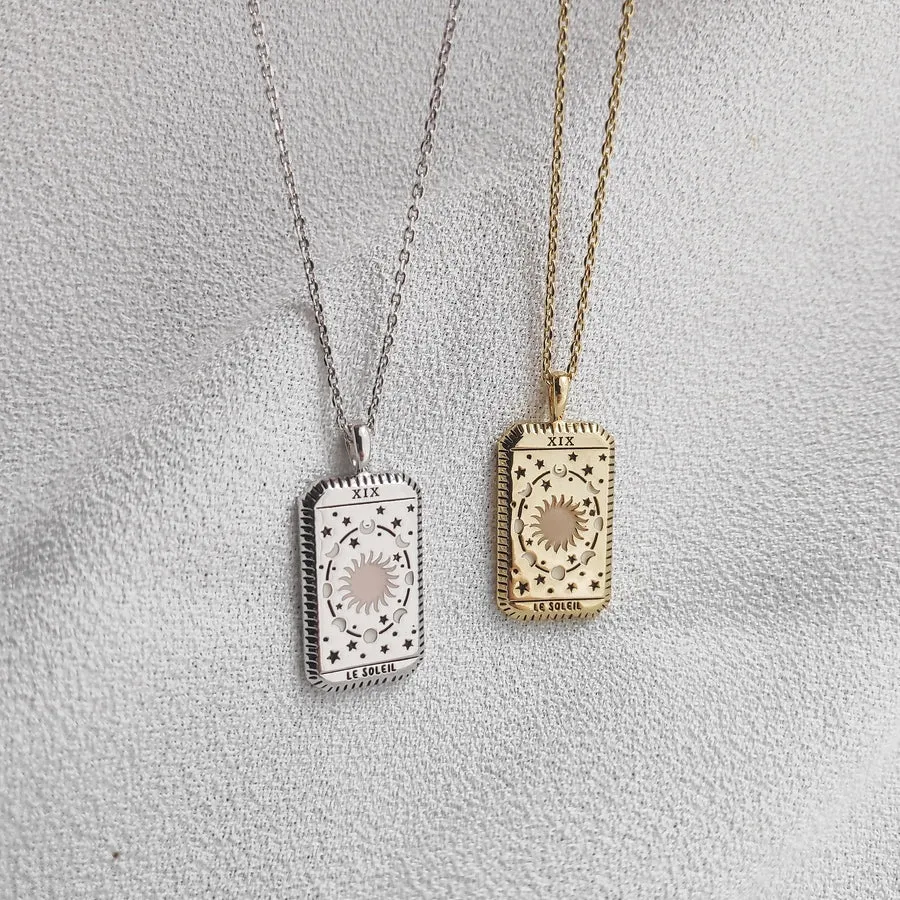 Le Soleil Gold Tarot Necklace