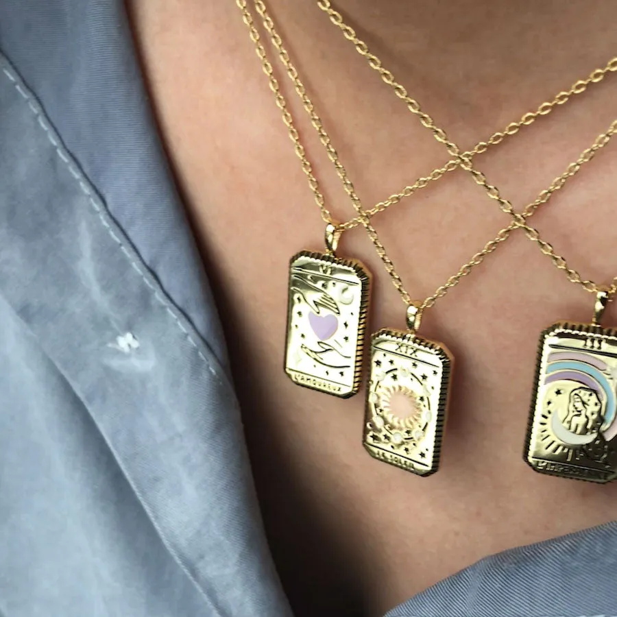 Le Soleil Gold Tarot Necklace