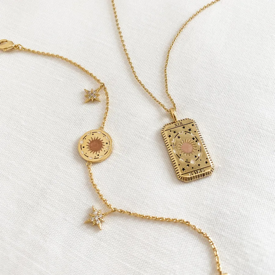 Le Soleil Gold Tarot Necklace