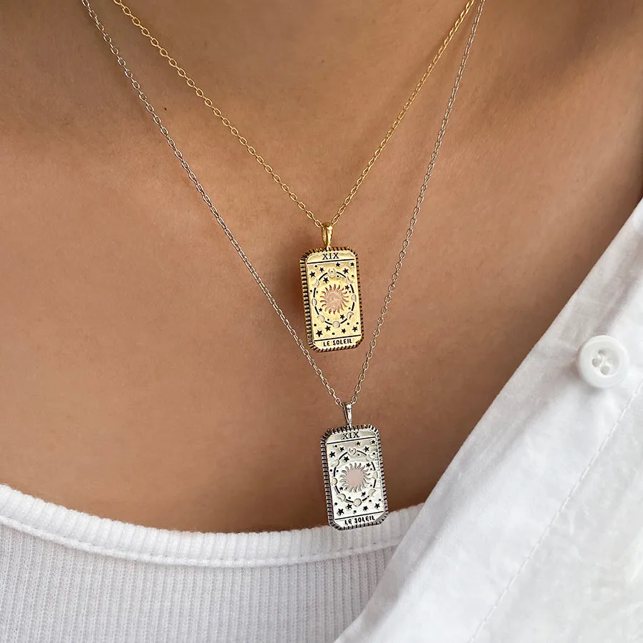 Le Soleil Gold Tarot Necklace