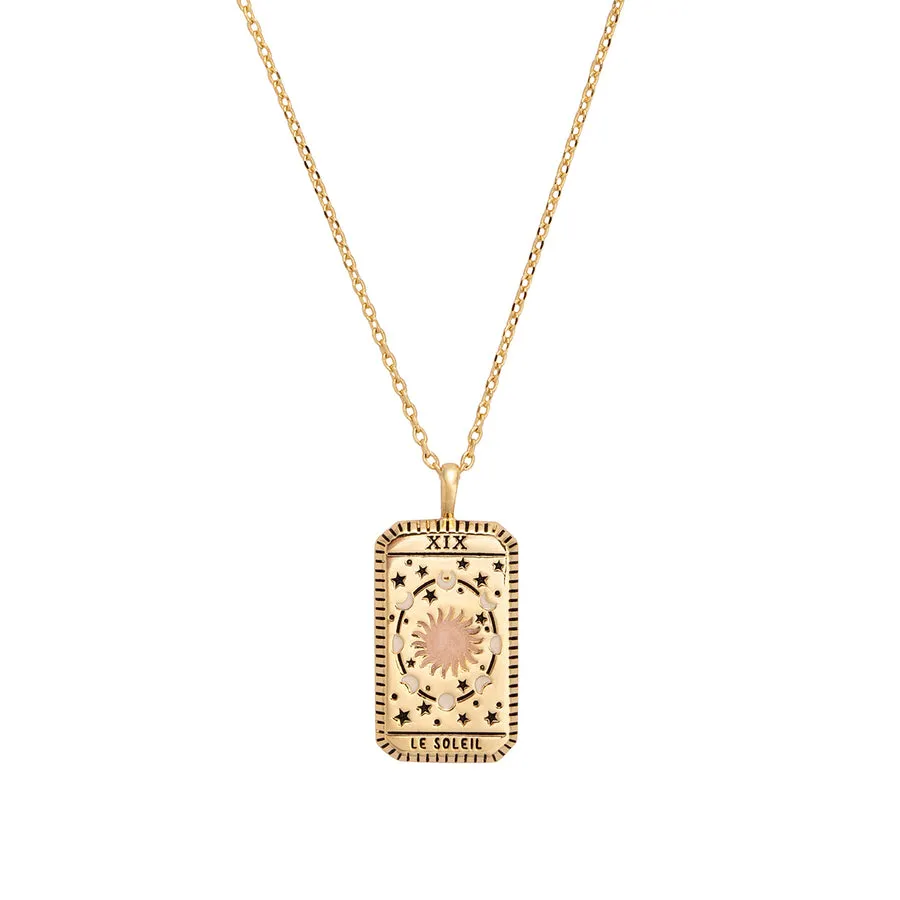 Le Soleil Gold Tarot Necklace