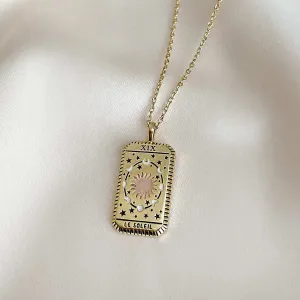 Le Soleil Gold Tarot Necklace