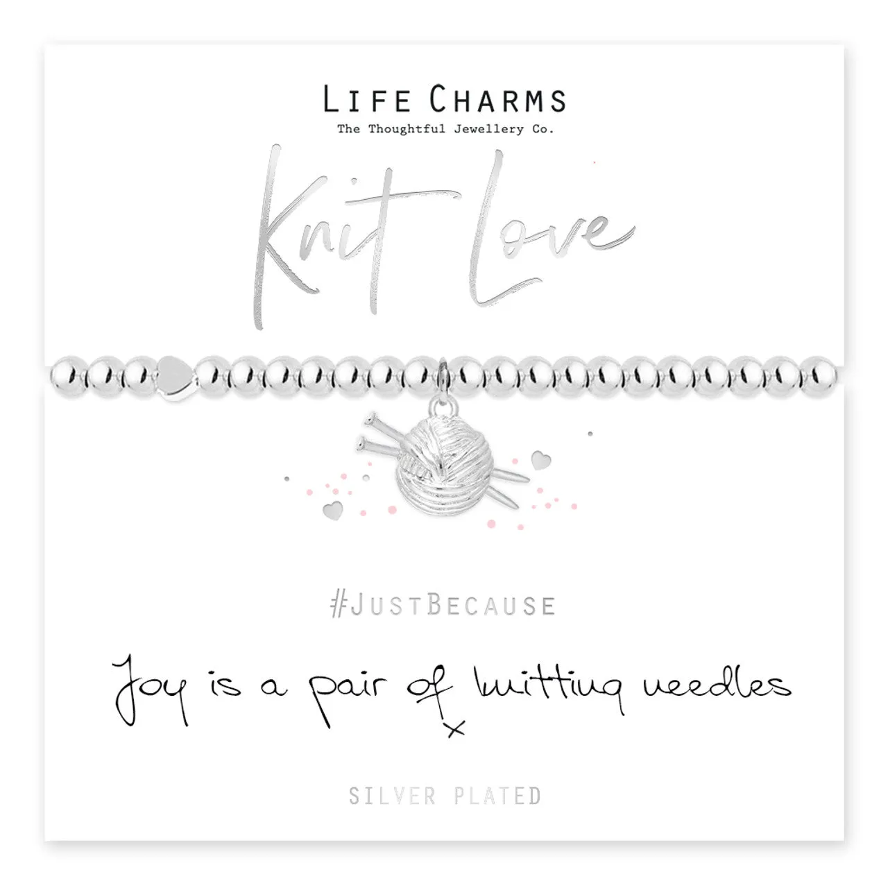 Life Charms Knit Love Bracelet