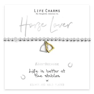 Life Charms Life is better at the stables Bracelet