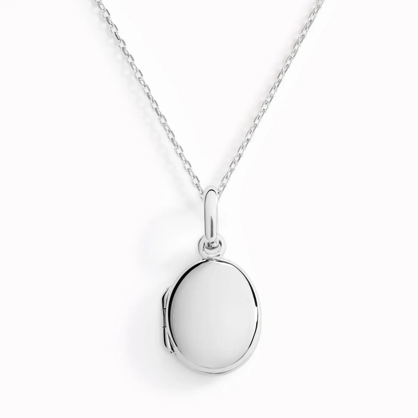 Locket Necklace Silver - Marte