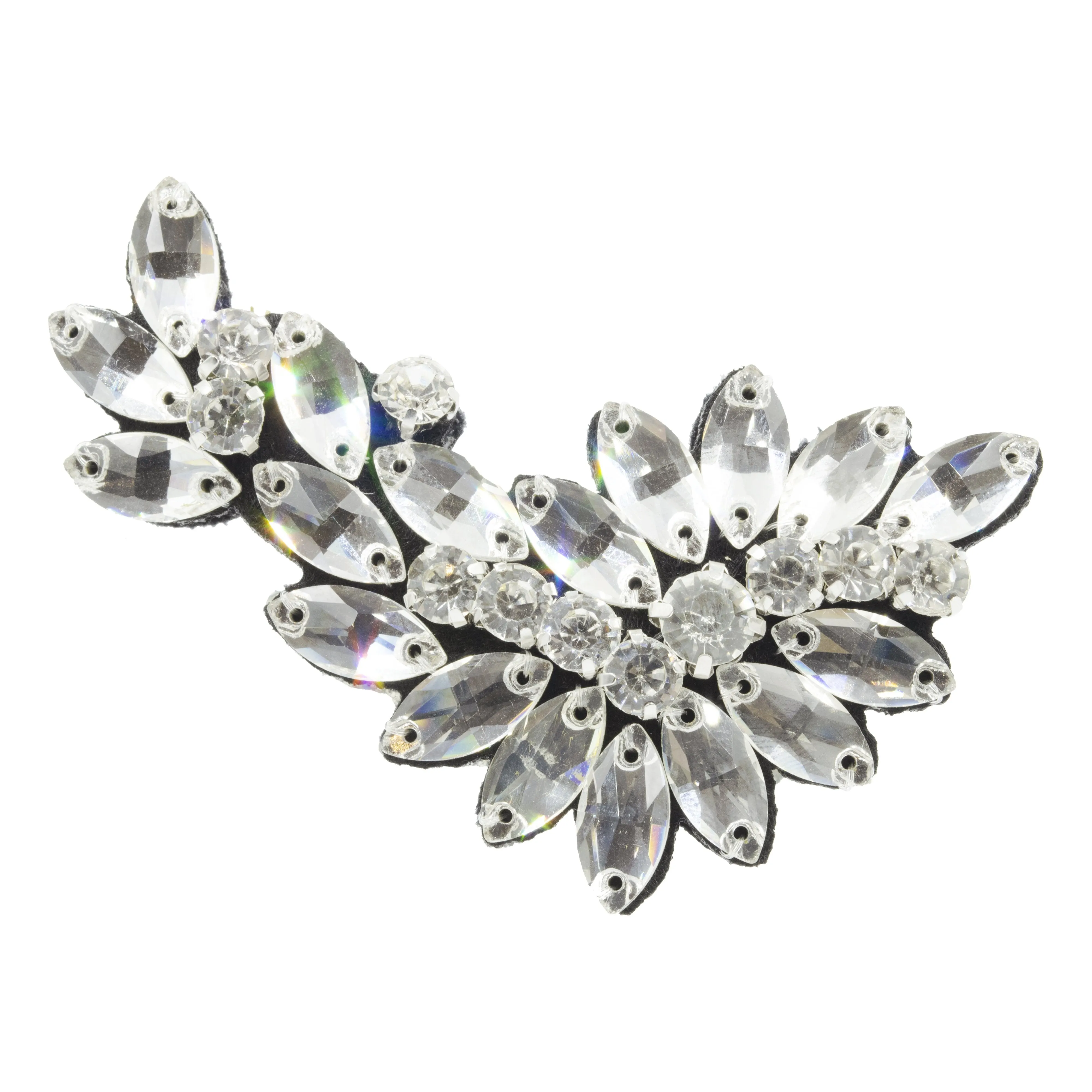 Manhattan Crystal or Black - Brooch Rhine Stone Embellished Womens Accessories