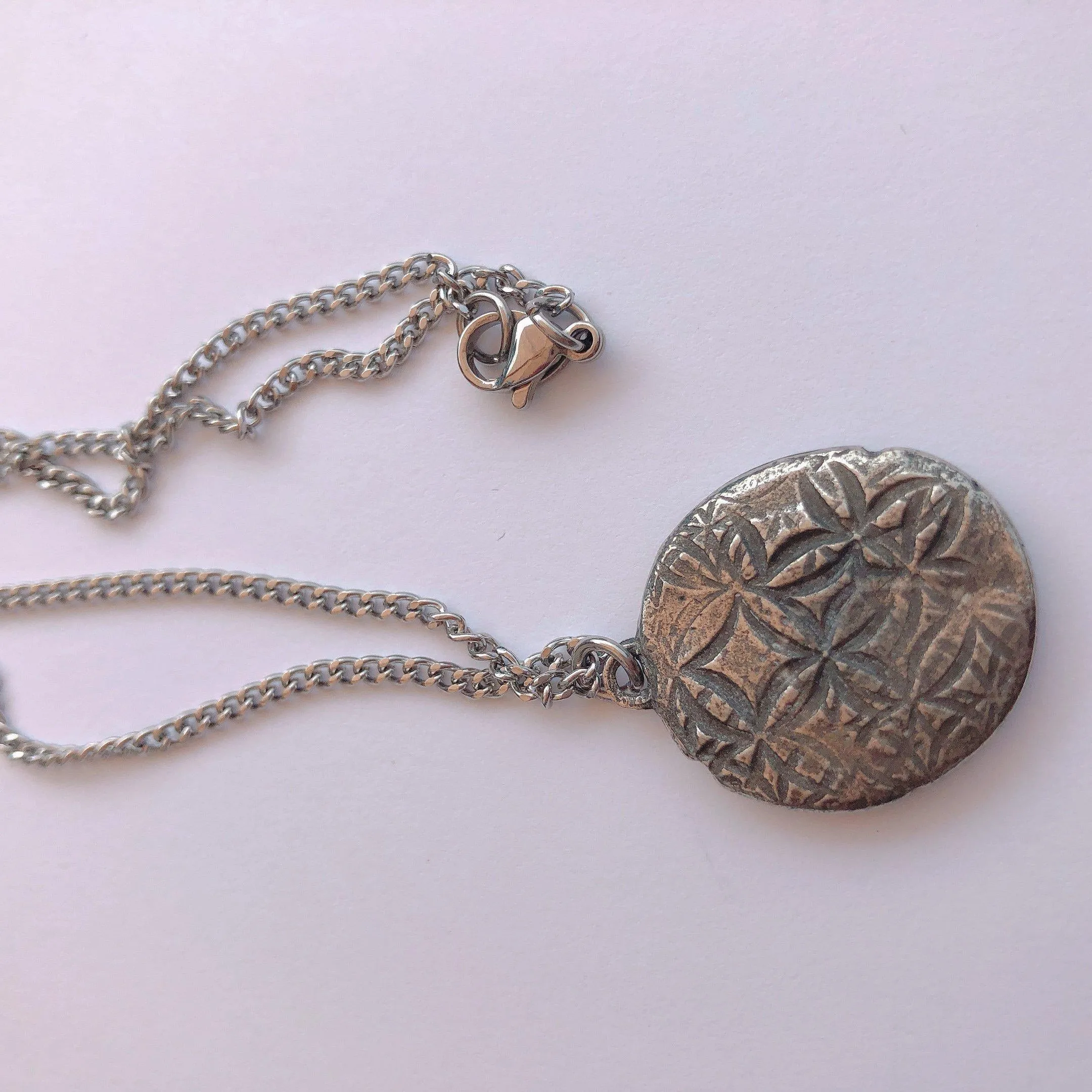 Mary Wax Seal Pendant Necklace