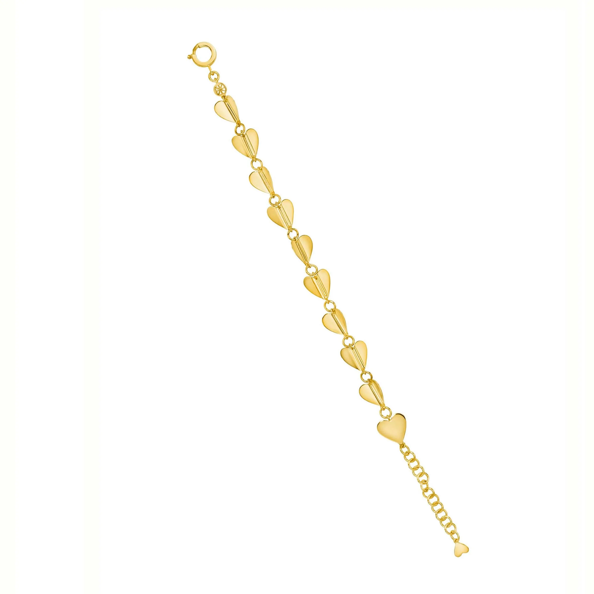 Medium Yellow Gold Wings of Love Bracelet