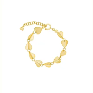 Medium Yellow Gold Wings of Love Bracelet