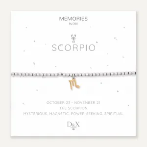 Memories: "SCORPIO" | The Scorpion Bracelet | White Gold & 18K Gold-Plated