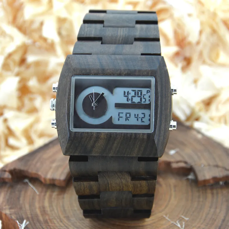 Multi function Square Case Link Watch