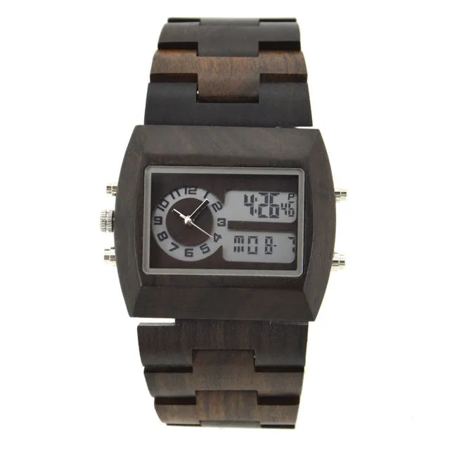 Multi function Square Case Link Watch