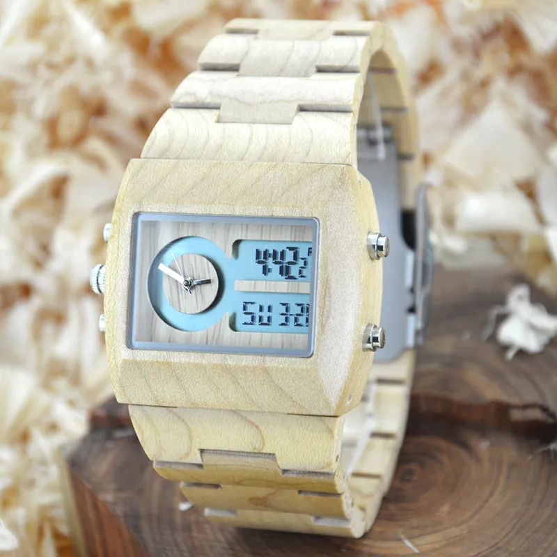 Multi function Square Case Link Watch