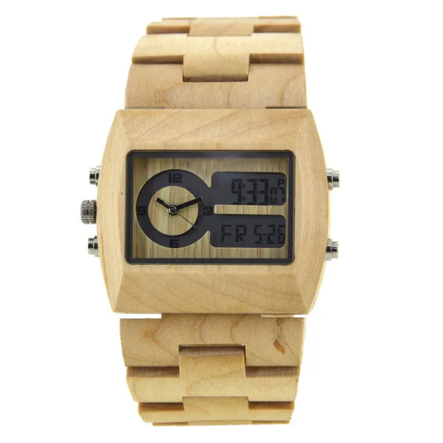 Multi function Square Case Link Watch