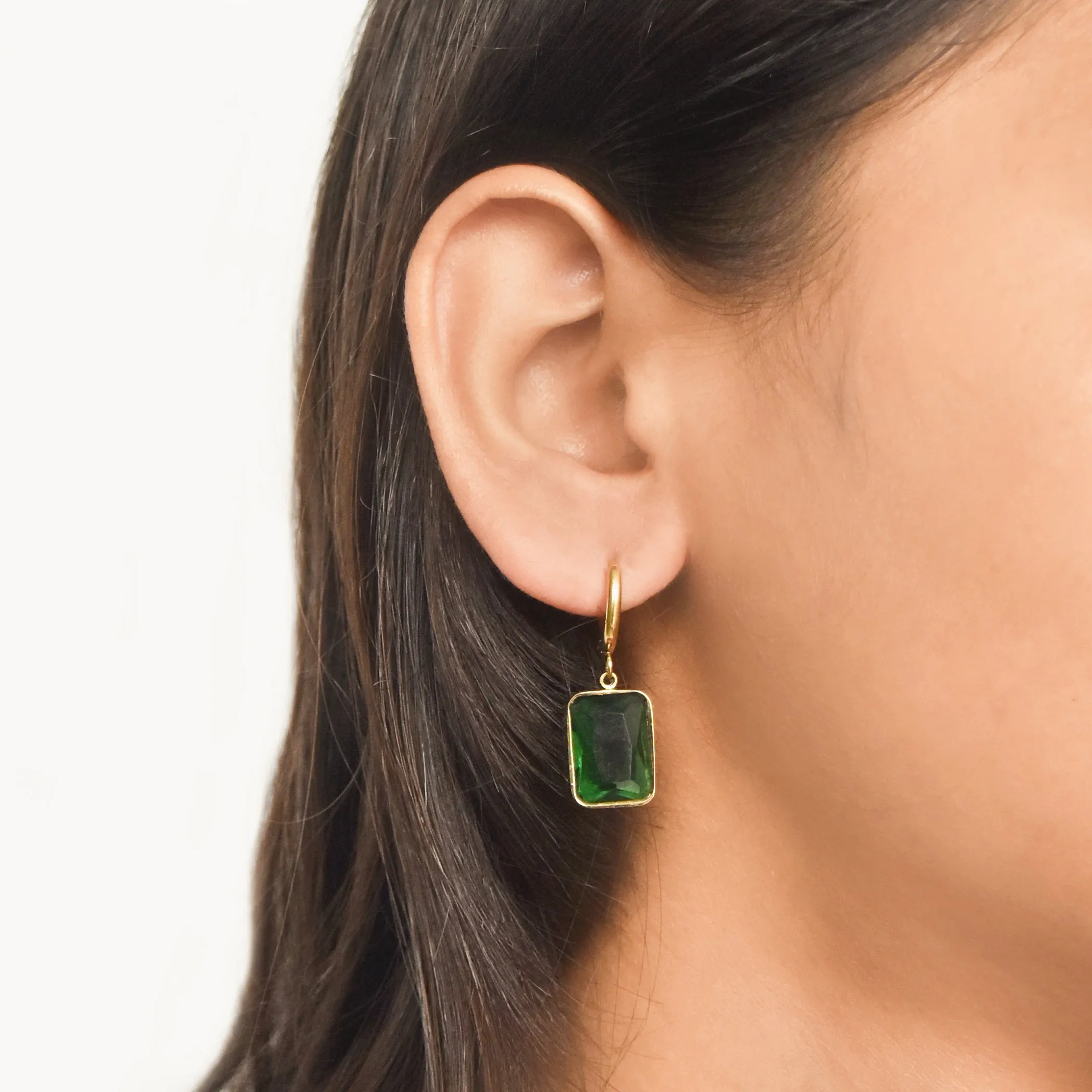 Mystical Emerald Drop Earrings