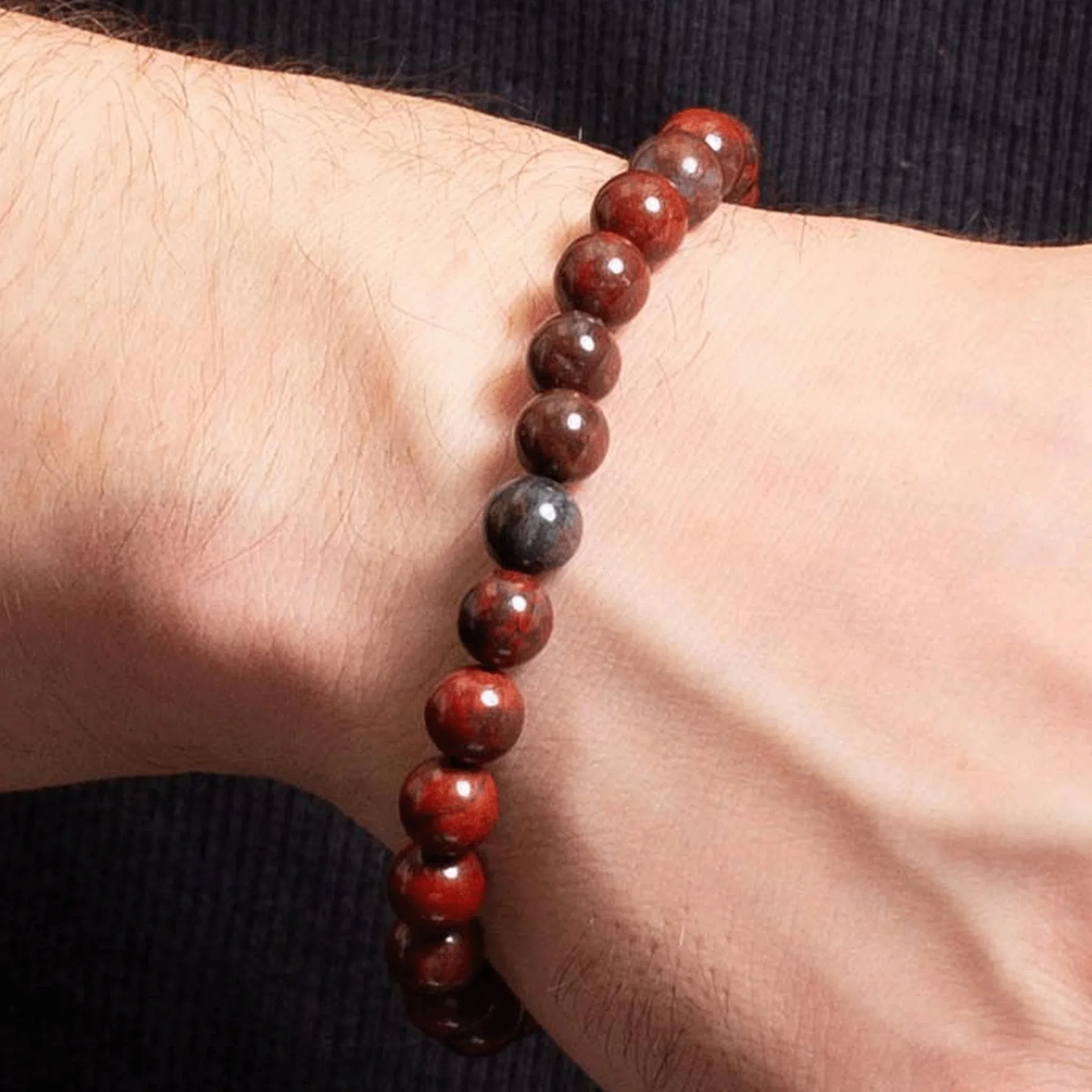 Neely Beaded Bloodstone Bracelet