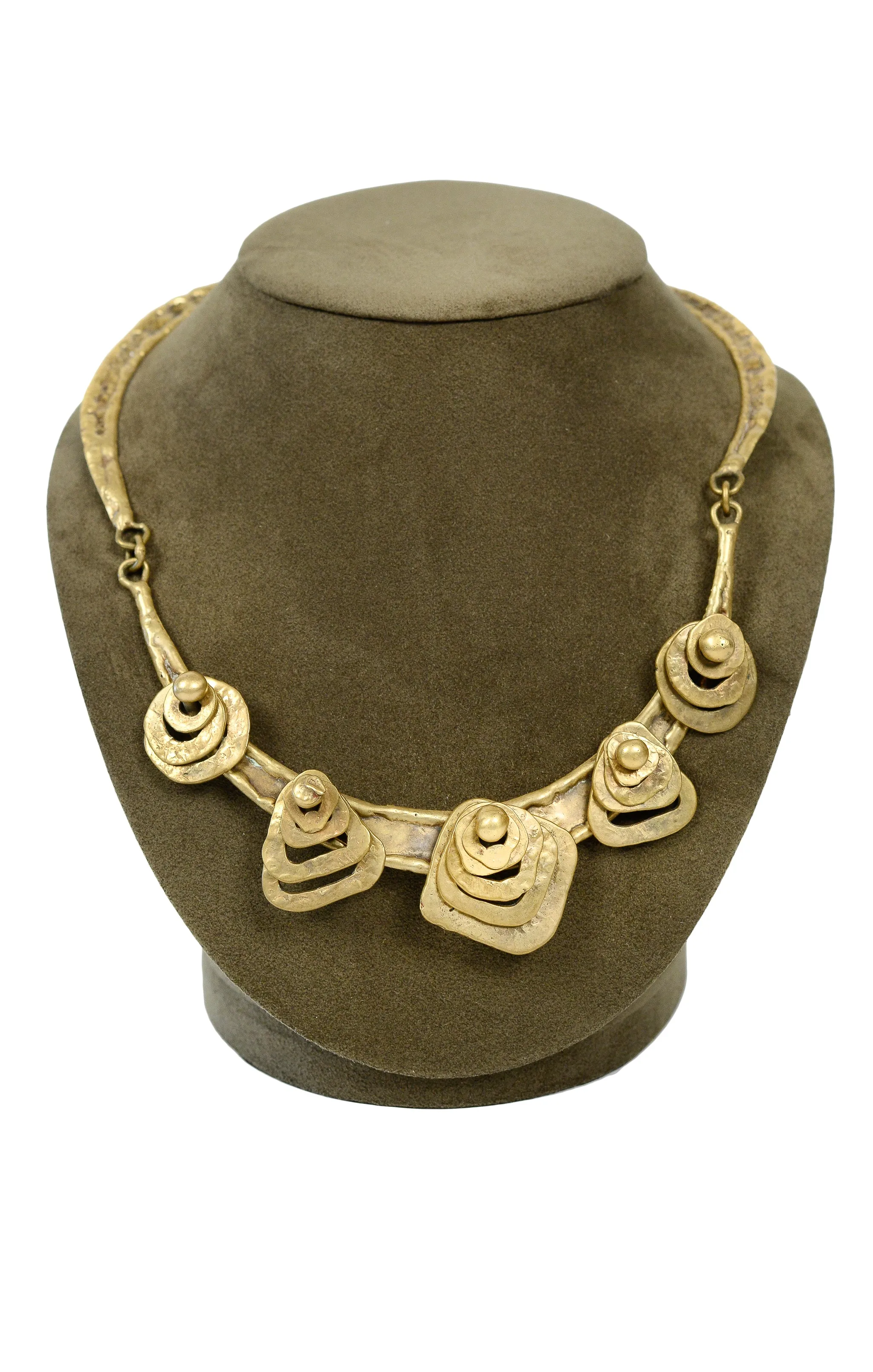 PAL KEPENYES BRONZE STACKED GEOMETRIC COLLAR