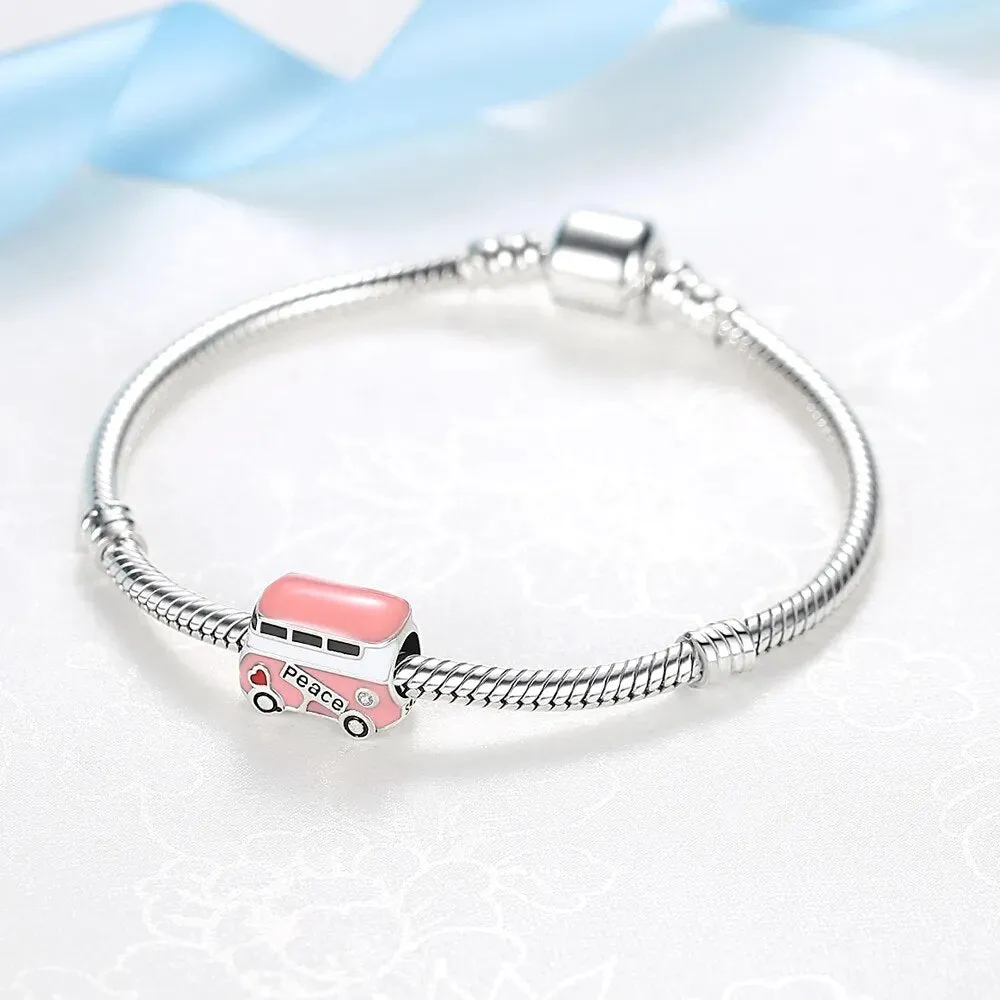 Peace Bus Charm